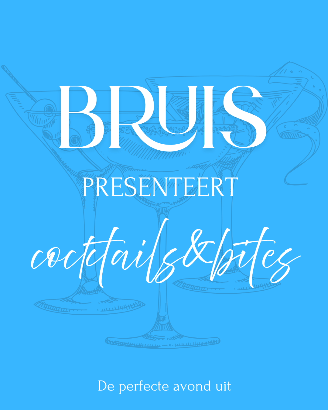 Cocktails & Bites poster — editie 1